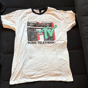 Urban Outfitters White MTV Music Television Tee